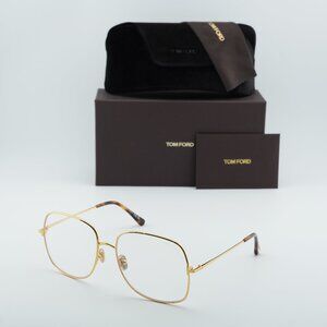 Tom Ford FT6048-B 030 Square Eyeglasses 59mm - Gold/Blue Light Block